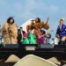 Zaynara (à esq.), Dona Onete, Gaby Amarantos e Joelma em show no Amazônia Live — Foto: Divulgação/Diego Padilha