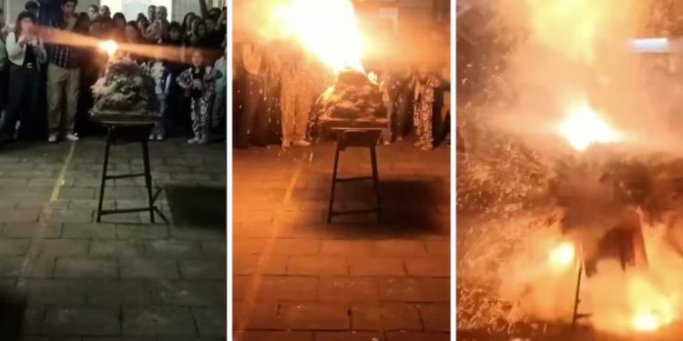 Experimento de vulcão explodiu na Argentina — Foto: Reprodução
