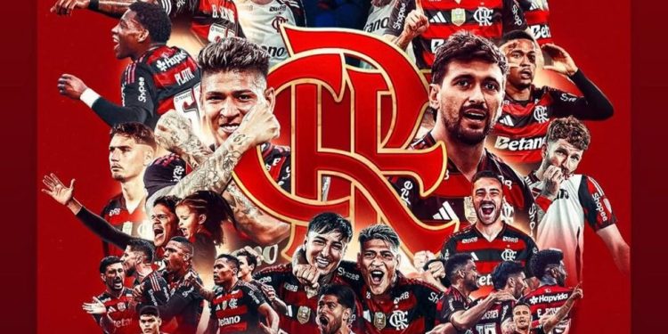 Pedro comemora classificação do Flamengo à final da Libertadores — Foto: Reprodução