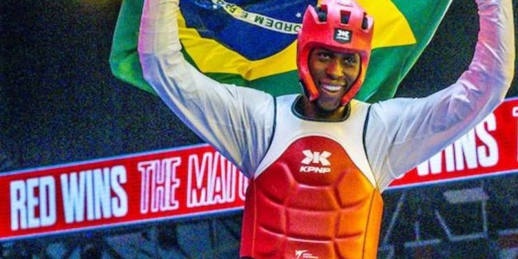 Henrique Marques é primeiro brasileiro campeão de Taekwondo masculino — Foto: Reprodução/World Taekwondo