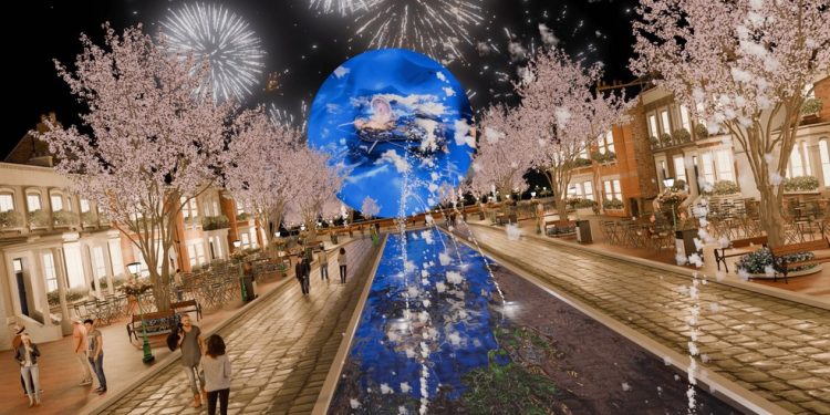 Projeto Imagine conta com uma Main Street, área de convivência e lazer — Foto: Divulgação