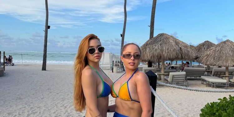Mari Fernandez fala sobre companhia dos amigos na lua de mel com Júlia Ribeiro — Foto: Reprodução Instagram