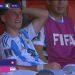 Montoro deixou o gramado chorando após sofrer lesão no ombro durante partida pela seleção argentina — Foto: Reprodução