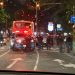 Ônibus bloqueia Rua das Laranjeiras — Foto: Luiza Baptista