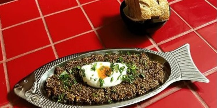 Quibe de atum com coalhada seca do MAG: chef Pedro Pineda ficou em 3º lugar no pódio de Chef Revelação — Foto: Reprodução/Instagram