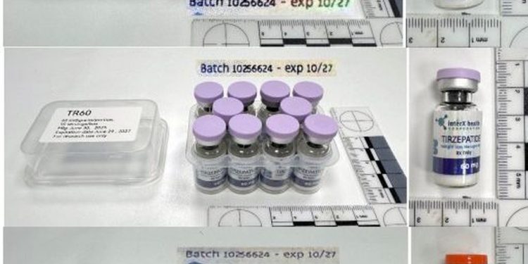 Exemplos de medicamentos apreendidos pela Polícia Federal — Foto: Divulgação