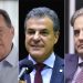 Marconi Perillo, Beto Richa e Aécio Neves: todos já disputaram cargos majoritários pelo partido e têm 60 anos ou mais — Foto: Reproduções