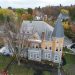 A Biblioteca Haskell, localizada na fronteira entre Canadá e Estados Unidos, em Stanstead, Quebec — Foto: Daphne Lemelin / AFP