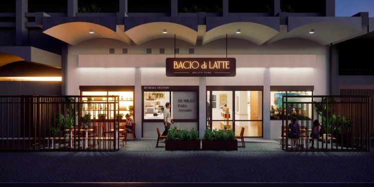 Bacio di Latte chega ao Arpoador — Foto: Divulgação / Ilustração 3D