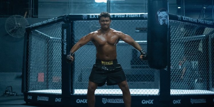 Xamã como Búfalo em 'Os donos do jogo' — Foto: Marcos Serra Lima/Netflix