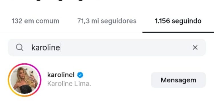 Georgina Rodríguez segue Karoline Lima após unfollow em Virgínia Fonseca repercutir nas redes — Foto: Reprodução Instagram