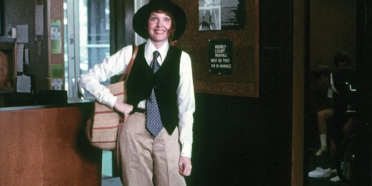 Diane Keaton em 'Noivo neurótico, noiva nervosa' — Foto: Reprodução