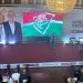 Mário Bittencourt anuncia chapa "Vamos Por Mais", de Mattheus Montenegro e Ricardo Tenório, no Fluminense — Foto: Lucas Ribeiro