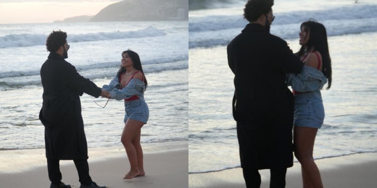 Ingrid Ohara surpreendeu fãs ao aparecer com o sósia de The Weeknd — Foto: Divulgação