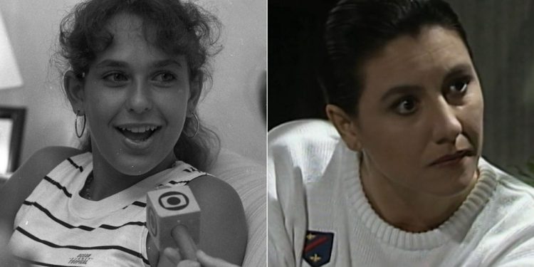 Laura Boaventura de Andrade, em 1989, acertou que Leila foi a assassina de Odete Roitman — Foto: Antonio B. Moura / Agência O Globo e Reprodução