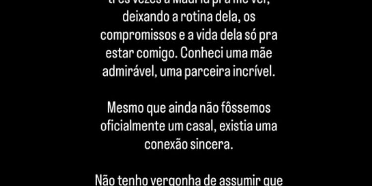 A postagem de Vini — Foto: Reprodução/Instagram