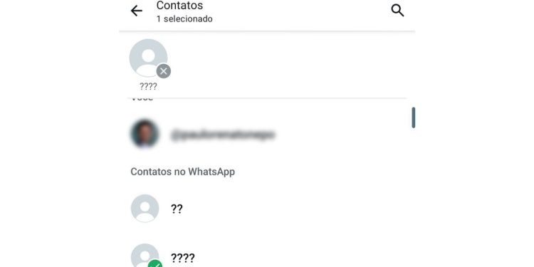 Como compartilhar contato no Whatsapp — Foto: Reprodução