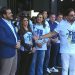 O ministro Jorge Messias e a deputada Benedita da Silva durante a Marcha para Jesus, em que menção a Lula recebeu vaias — Foto: Reprodução/internet