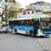 Ônibus foi atravessado na esquina das ruas Padre Roma e Maria Antônia, no Engenho Novo — Foto: Giampaolo Morgado Braga