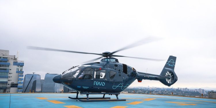 A Revo, empresa de mobilidade aérea de luxo, opera no Rio de Janeiro sob demanda — Foto: Divulgação/Revo