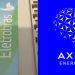 Logo da Eletrobras e da Axia Energia — Foto: Montagem com foto da Bloomberg e de divulgação
