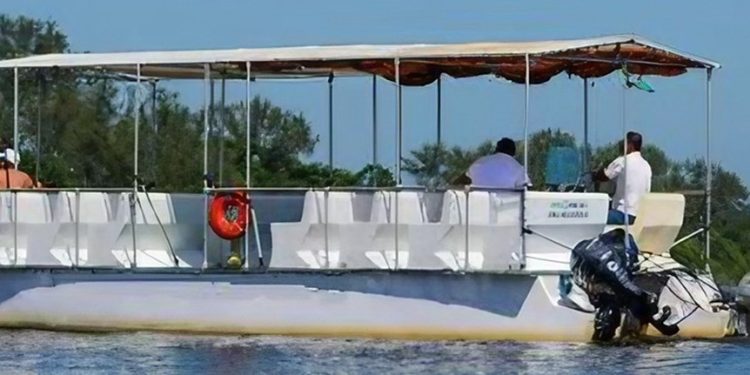 Modelo de barcas sugerido no edital de licitação do transporte aquaviário na Barra da Tijuca — Foto: Divulgação