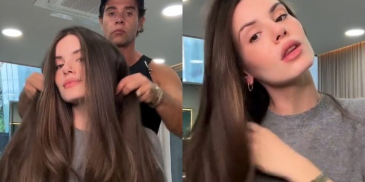 Grávida, Camila Queiroz voltou ao time das morenas — Foto: Reprodução Instagram