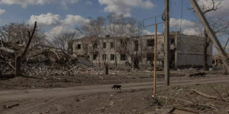 Pokrovsk foi amplamente devastada pelos combates — Foto: Roman Pilipey/AFP