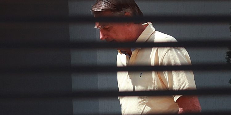 Jair Bolsonaro em prisão domiciliar — Foto: Cristiano Mariz/Agência O Globo