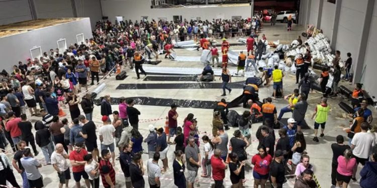 Chuva de granizo afetou milhares de moradores em Erechim (RS) — Foto: Milena Mezalira/Comunicação Prefeitura Municipal de Erechim