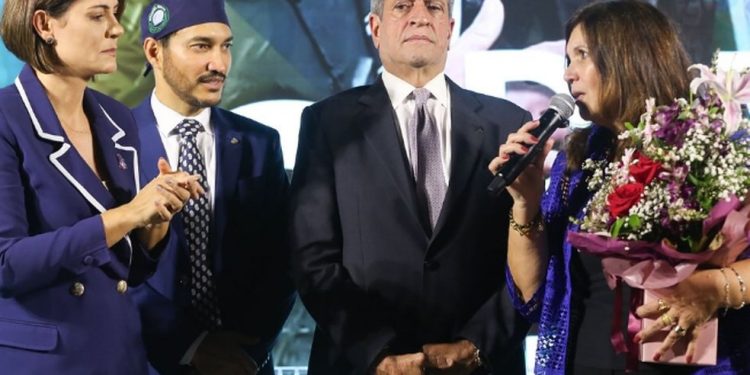 Michelle Bolsonaro, Valdemar Costa Neto e Bia Kicis em Brasília — Foto: Reprodução/Instagram