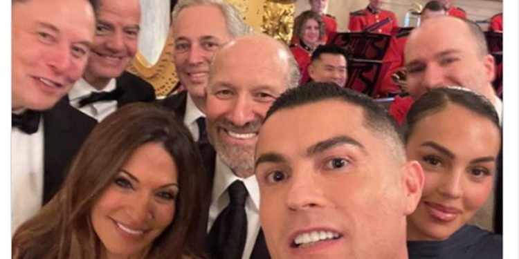 Veja o post no perfil de David Sacks com Cristiano Ronaldo — Foto: Reprodução/X