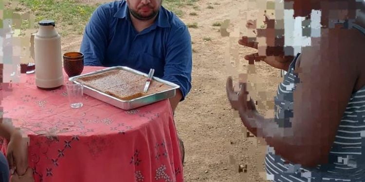 Atendimento a uma vítima sob anonimato, antes da COP — Foto: Divulgação