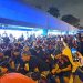 Torcedores do Flamengo fazem a festa pelas ruas de Lima — Foto: Davi Ferreira