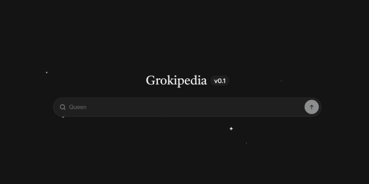 Home page da Grokipedia — Foto: Reprodução