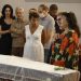 Paula Lavigne, Caetano Veloso e Elisa Lucinda em velório de Jards Macalé — Foto: Guito Moreto/Agência O Globo