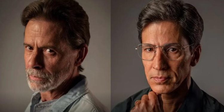 Marcos Winter e Leonardo Brício hoje — Foto: Reproduções/ TV GLOBO