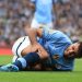 Rodri sofreu grave lesão ligamentar no joelho direito contra o Arsenal — Foto: Imago