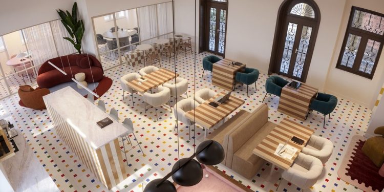 Projeção de "hub" criativo de empreendimento da incorporadora Performance na Gávea, Zona Sul do Rio — Foto: Reprodução