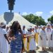 Selminha Sorriso é homenageada no busto sorriso — Foto: Walter Farias / Agência O Globo