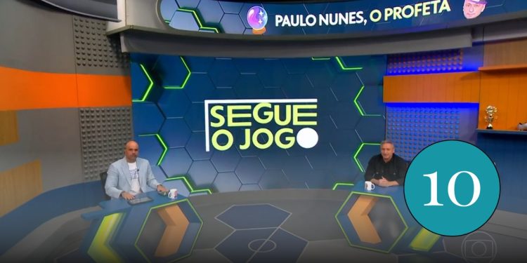Nota 10: o entrosamento entre Lucas Gutierrez e Paulo Nunes no 'Segue o jogo', da Globo