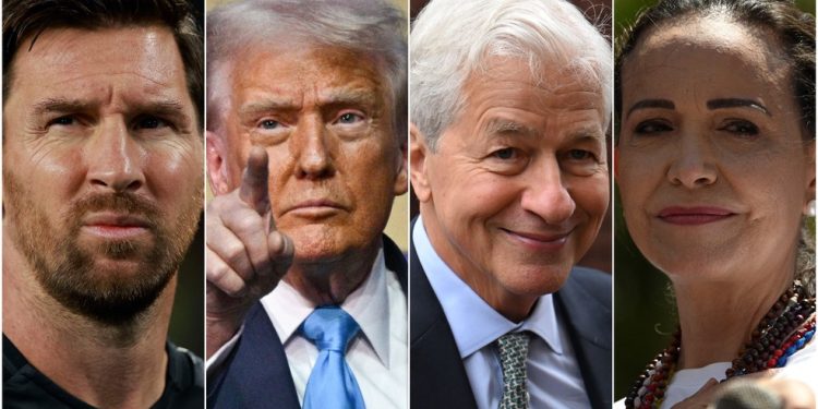 Messi, Trump, Jamie Dimon, María Corina: Fórum Empresarial Americano reúne poderosos em Miami — Foto: AFP