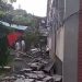 Raio causou desabamento de marquise da Escola de Aplcação da UFPA — Foto: Reprodução