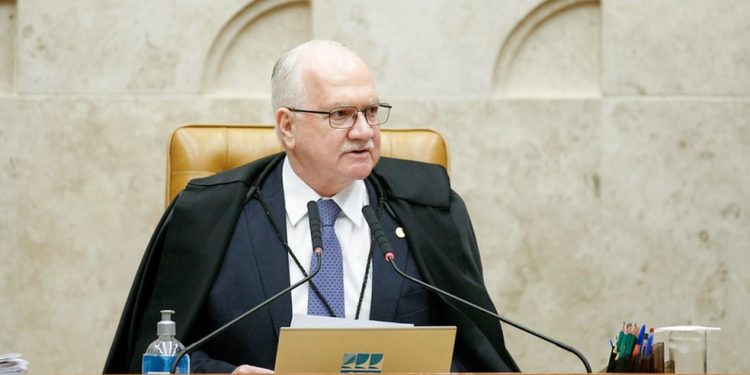 O presidente do STF, Edson Fachin, durante sessão — Foto: Victor Piemonte/STF