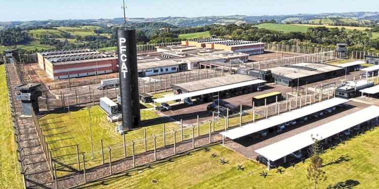 Penitenciária de Catanduvas é uma das cinco prisões do sistema federal — Foto: Divulgação