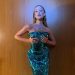 Marina Ruy Barbosa usou o vestido de paetês para um casamento — Foto: Reprodução/Instagram