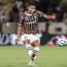 Thiago Silva em ação em Fluminense x Grêmio — Foto: LUCAS MERÇON / FLUMINENSE F.C.