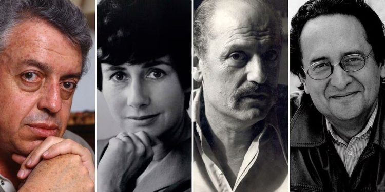 Jorge Ibargüengoitia, Marta Traba, Ángel Rama e Manuel Scorza — Foto: Reprodução