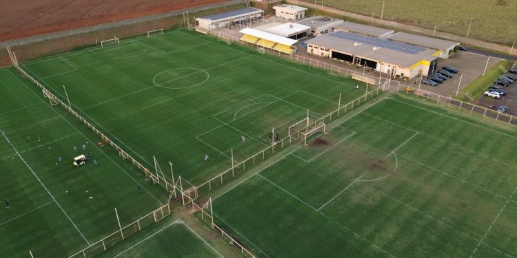 Centro de Treinamento do Mirassol conta com quatro campos de futebol — Foto: Divulgação/Mirassol