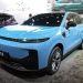 Leapmotor B-10, SUV compacto que chegou ao Brasil por meio da Stellantis — Foto: Nathan Laine / Bloomberg